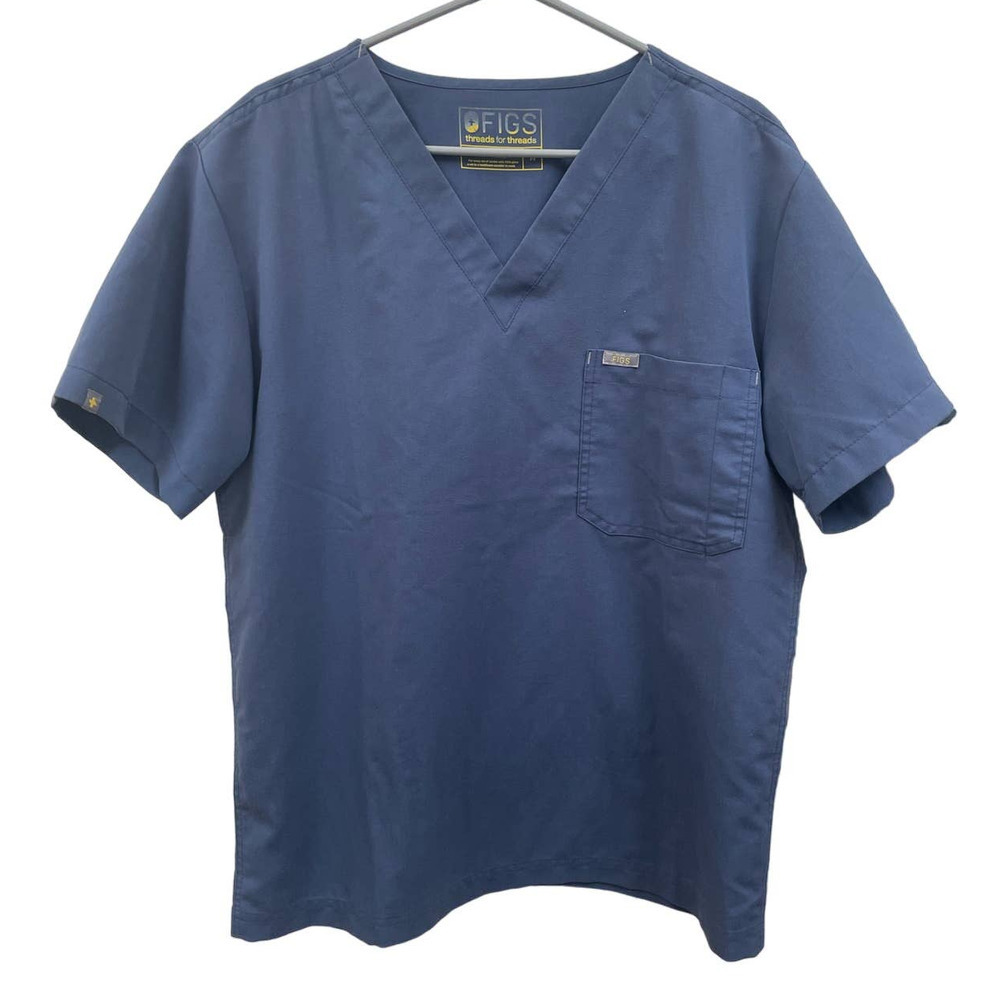 Figs Women’s Size Medium Threads For Threads Blue… - image 1